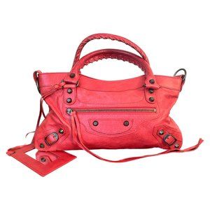 Mint Condition Balenciaga Red Lambskin Bag